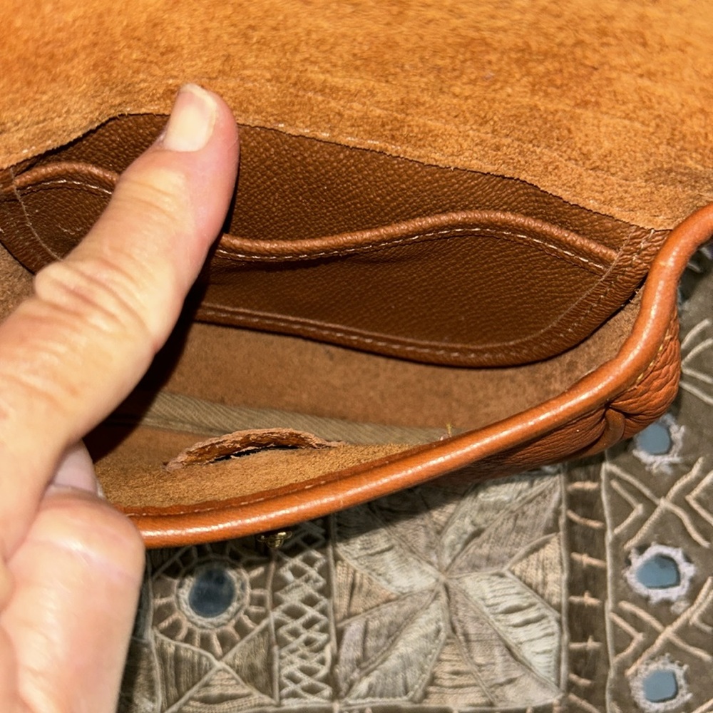 Dooney & Bourke Vintage Mini Saddlebag or Crossbody Pebbled Leather - Picture 9 of 13